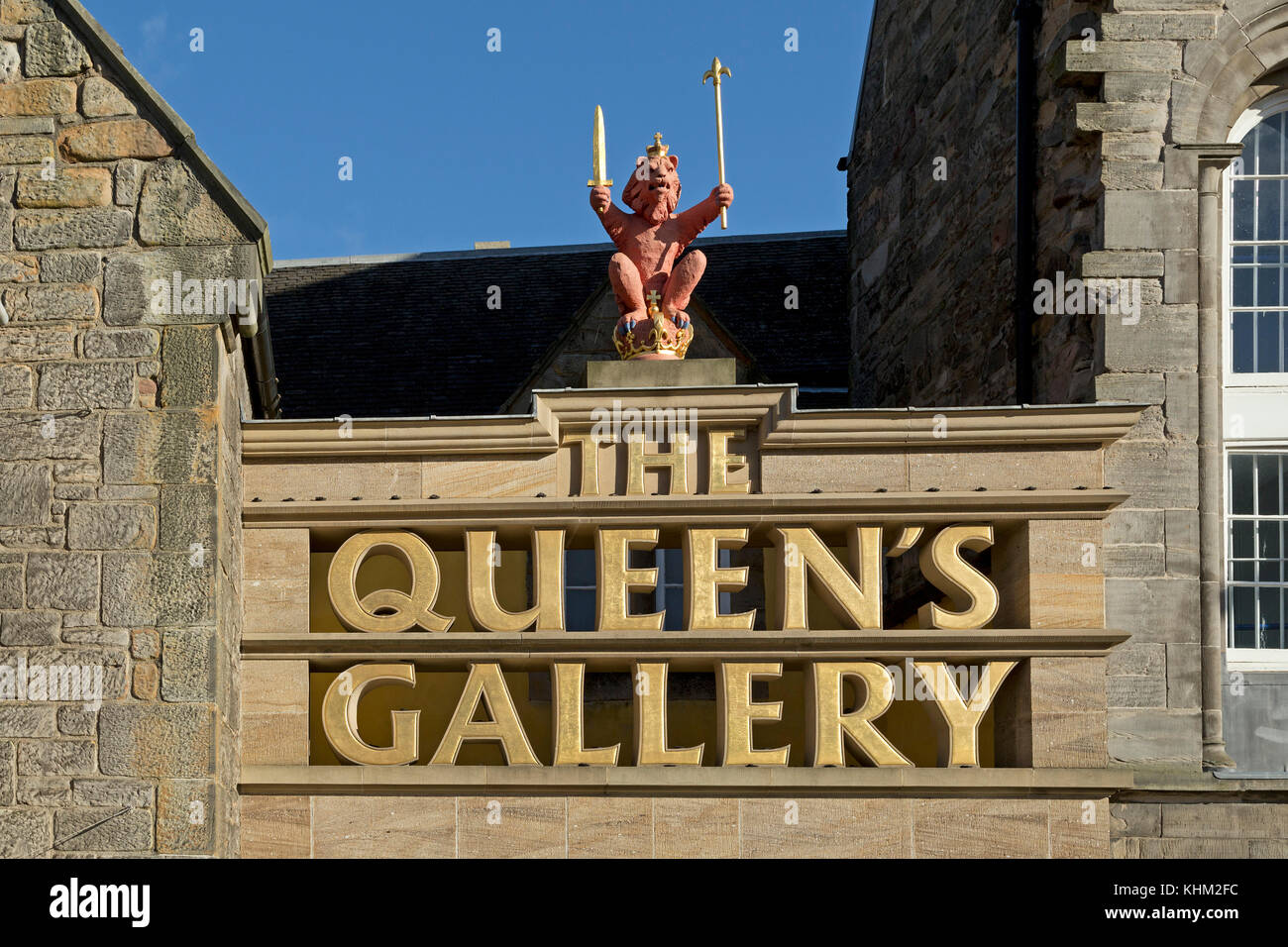 Ingresso alla Queen's Gallery, Edimburgo, Scozia, Gran Bretagna Foto Stock