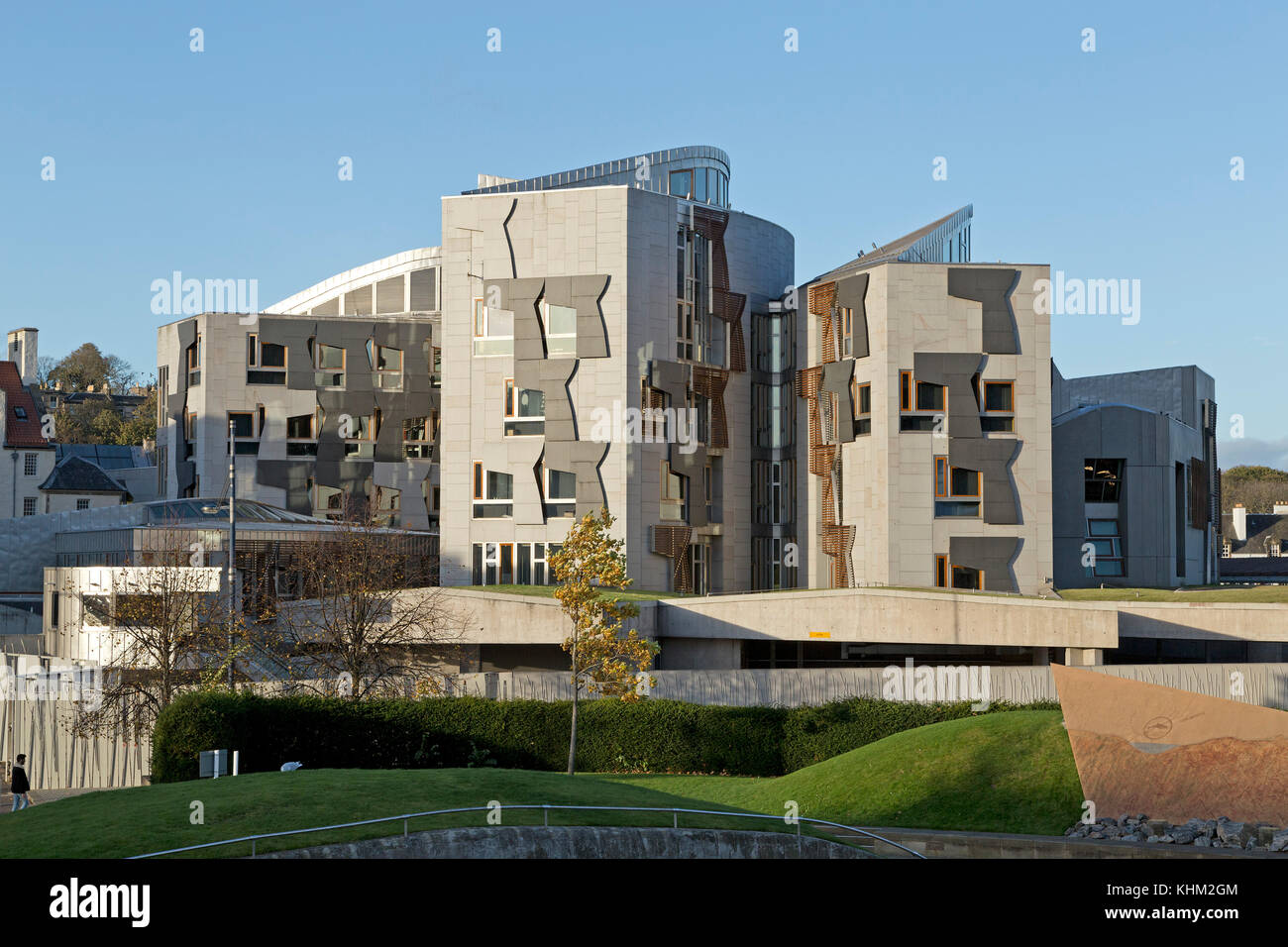 Edificio del Parlamento scozzese di Edimburgo, Scozia, Gran Bretagna Foto Stock