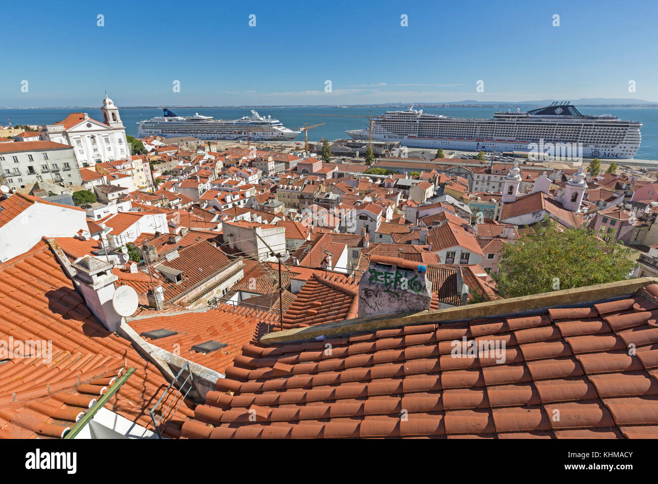 Lisboa, vista città, Lisbona, Portogallo, Europa Foto Stock