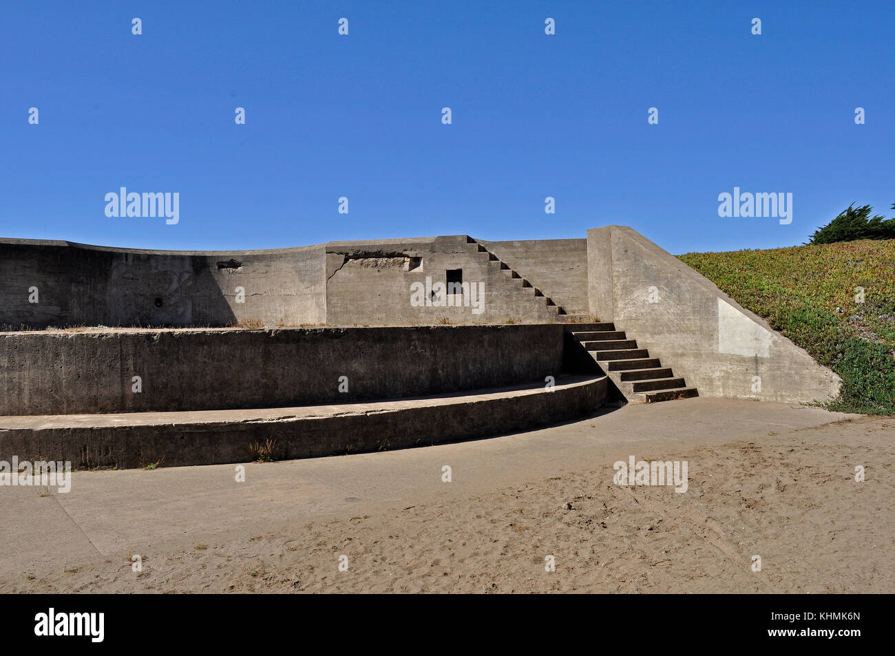 Storico di fortificazione militare, Golden Gate National Recreation Area, San Francisco, CA Foto Stock