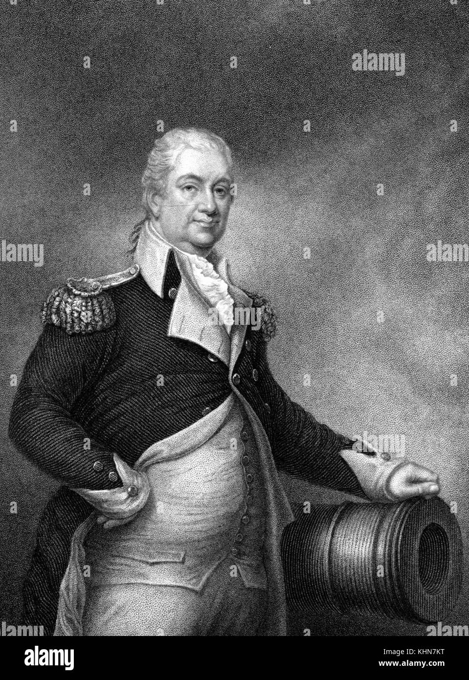 Maggior generale Henry Knox, 1860 anni. Dalla New York Public Library. Foto Stock