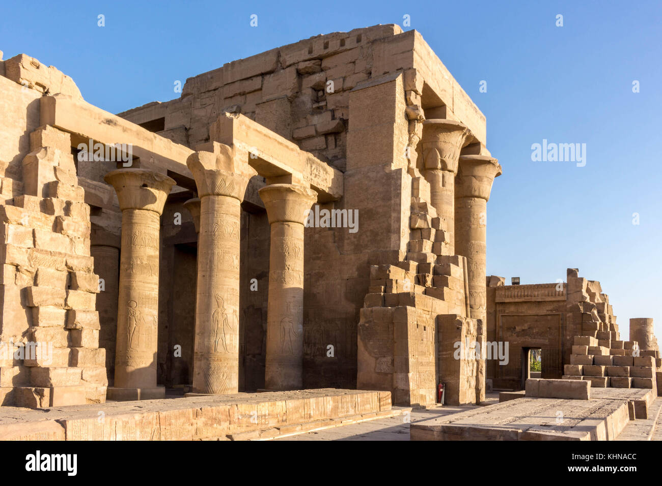 Egitto tempio di Luxor e Karnak, di Edfu e Komombo Foto Stock