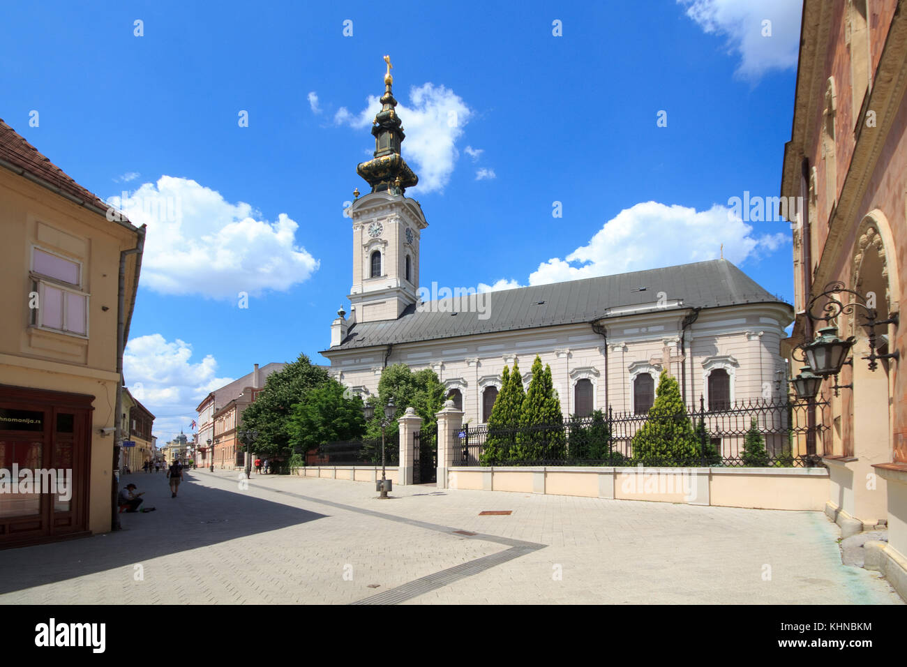 Cattedrale Ortodossa a Novi Sad Foto Stock