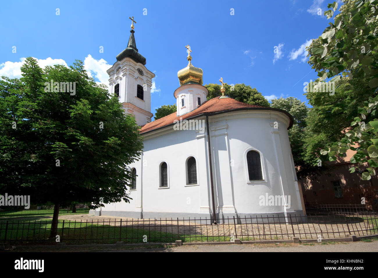 Chiesa Nikolajevska a Novi Sad Foto Stock