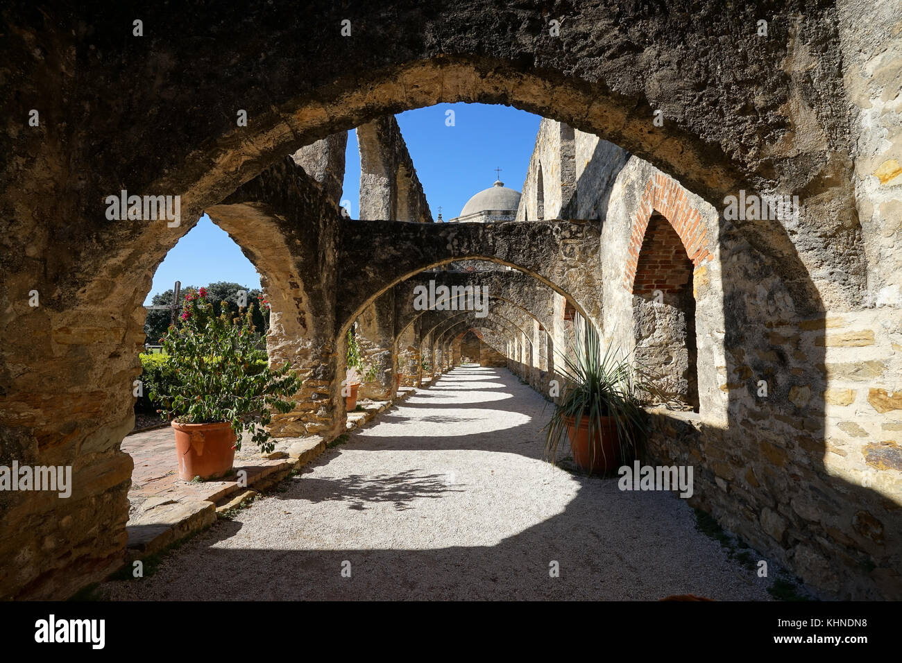 San jose la missione di san antonio texas Foto Stock