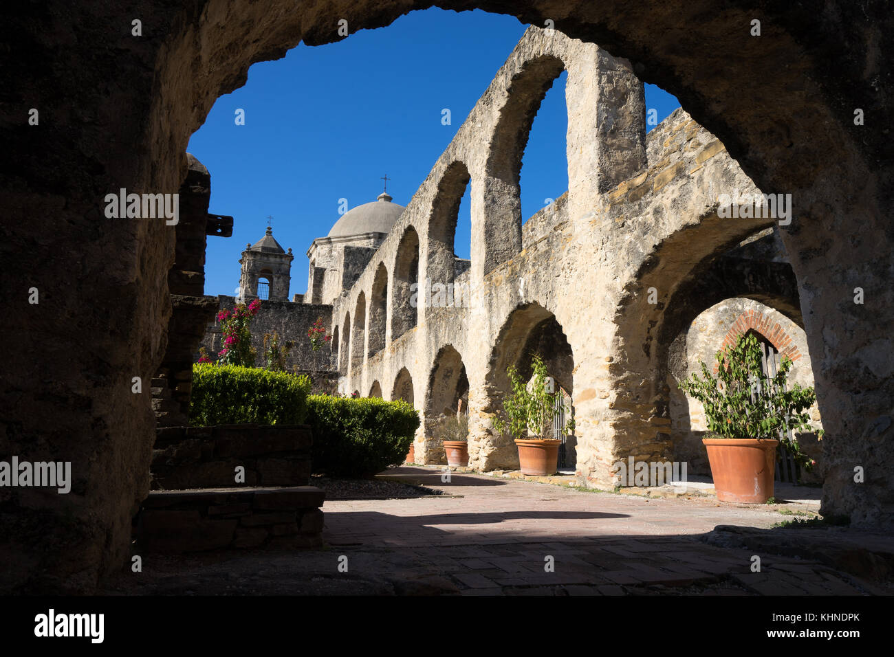 San jose la missione di san antonio texas Foto Stock