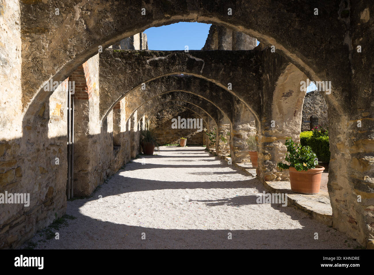 San jose la missione di san antonio texas Foto Stock