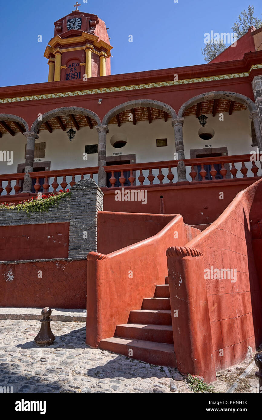 Architettura coloniale dettagli in san miguel de allende messico Foto Stock