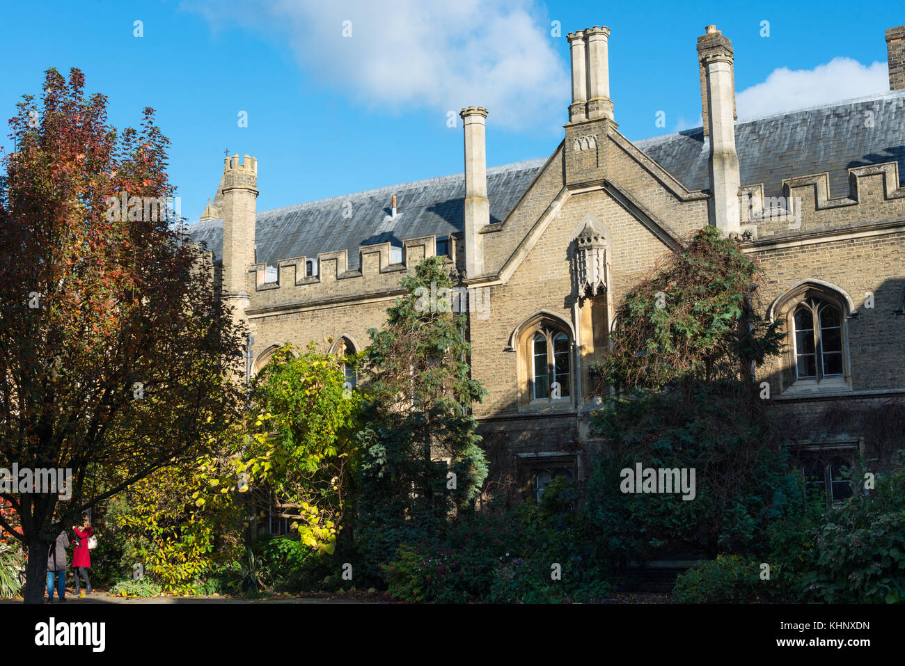 Gisborne corte a Peterhouse College, il più antico College di Cambridge University. Cambridgeshire, Inghilterra, Regno Unito. Foto Stock