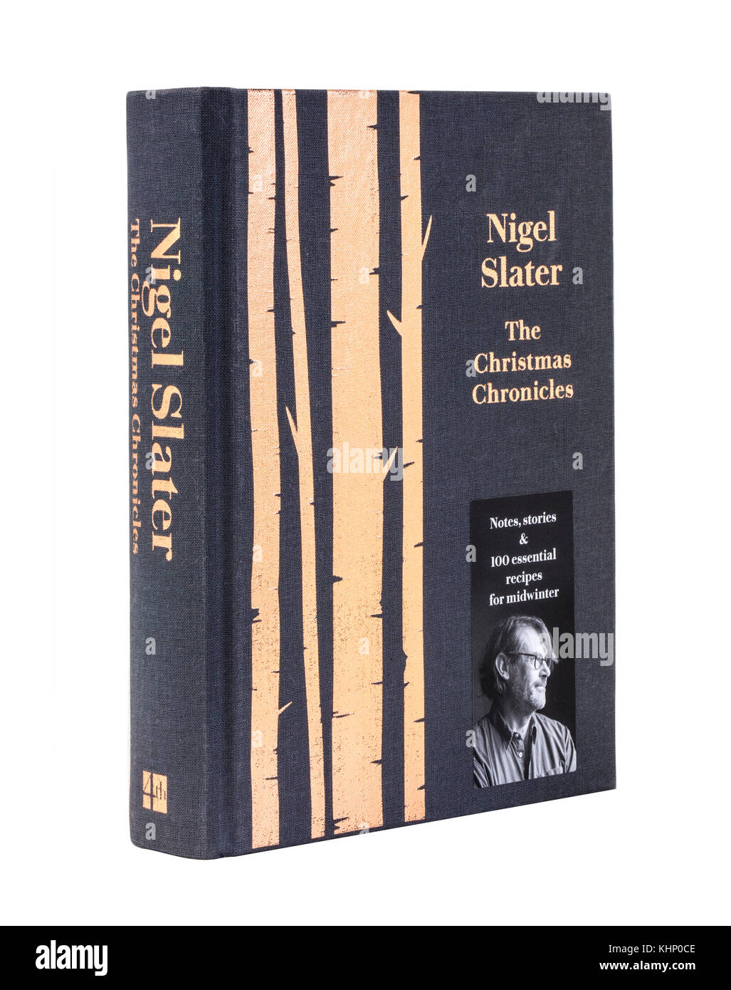 SWINDON, Regno Unito - 7 Novembre 2017: Nigel Slater Le cronache di Natale cucinare libro su sfondo bianco Foto Stock