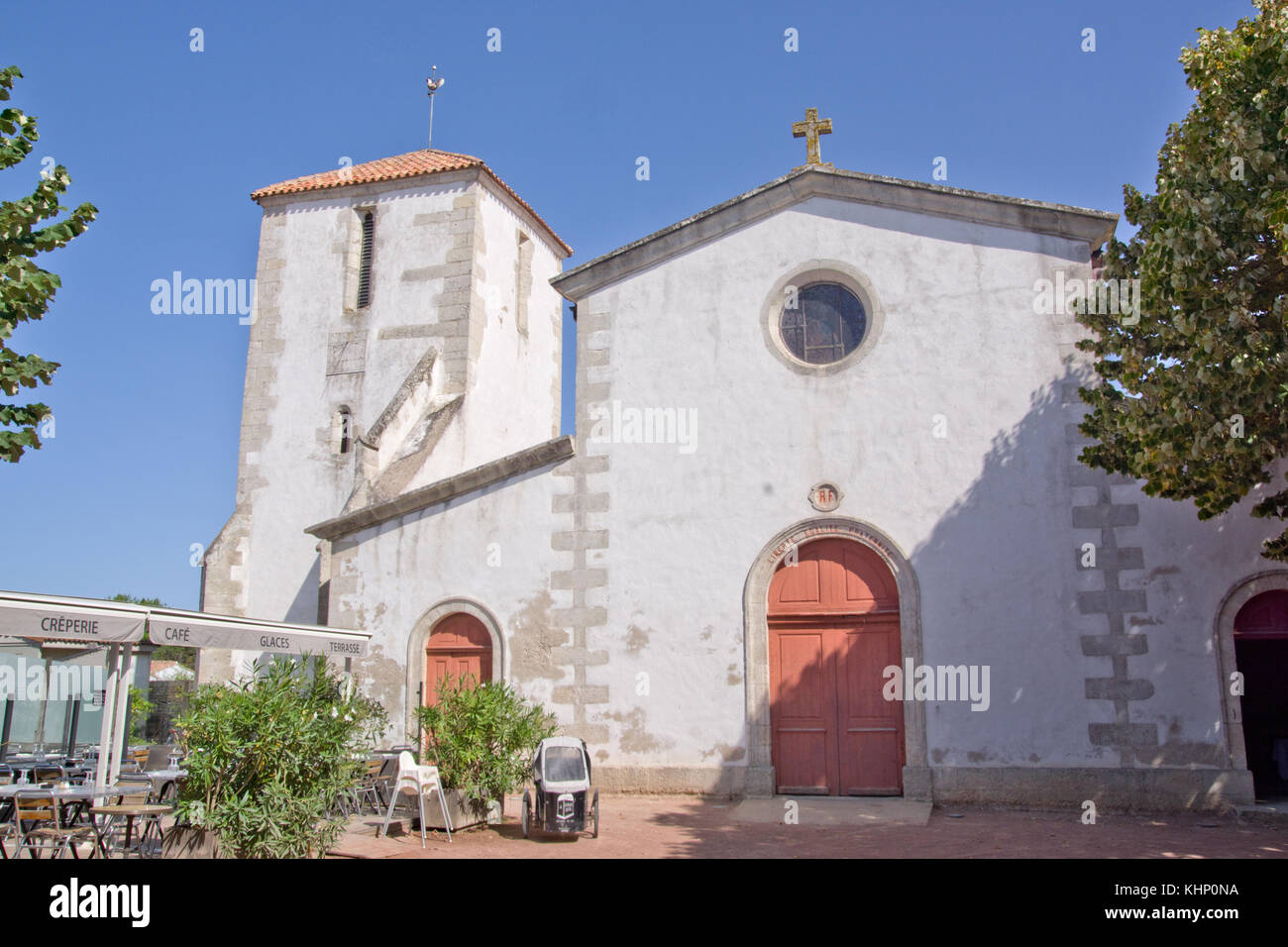 Loix, la chiesa Foto Stock