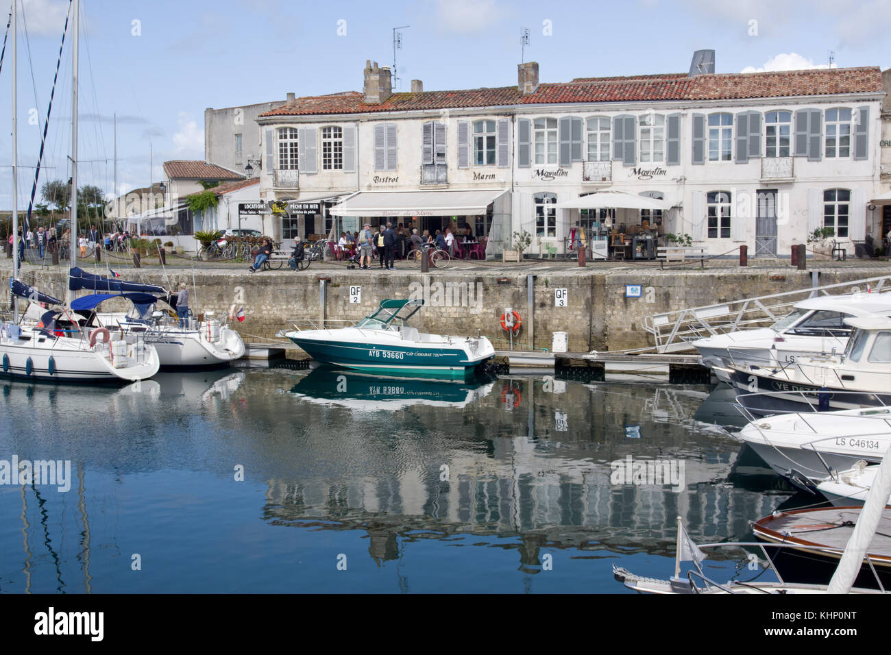 Saint-Martin-de-Ré, il porto. Foto Stock