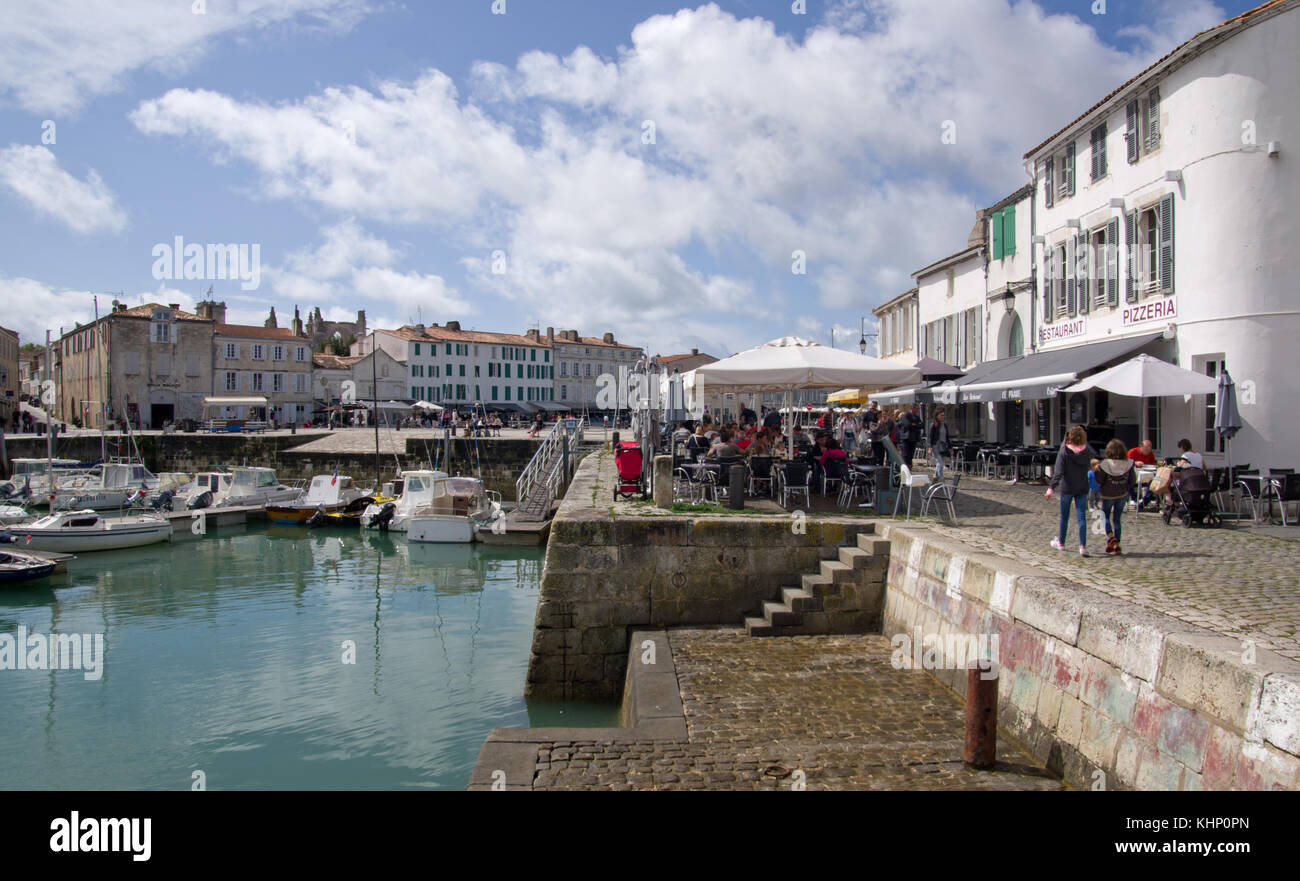 Saint-Martin-de-Ré, il porto. Foto Stock
