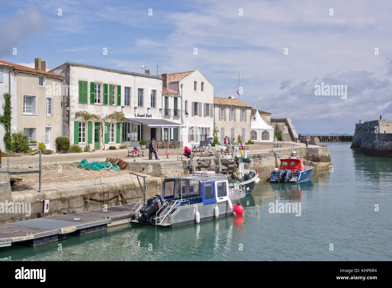 Saint-Martin-de-Ré, il porto. Foto Stock
