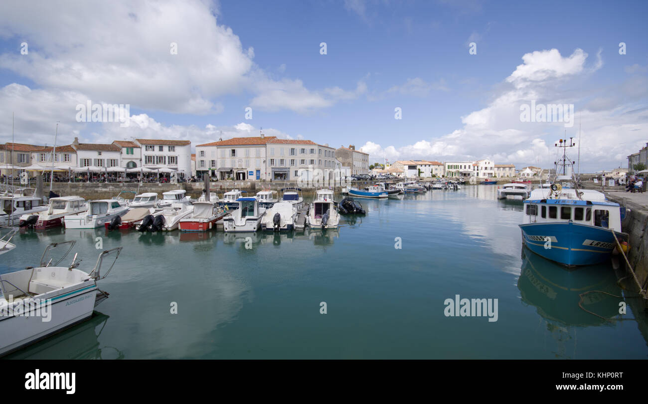 Saint-Martin-de-Ré, il porto. Foto Stock