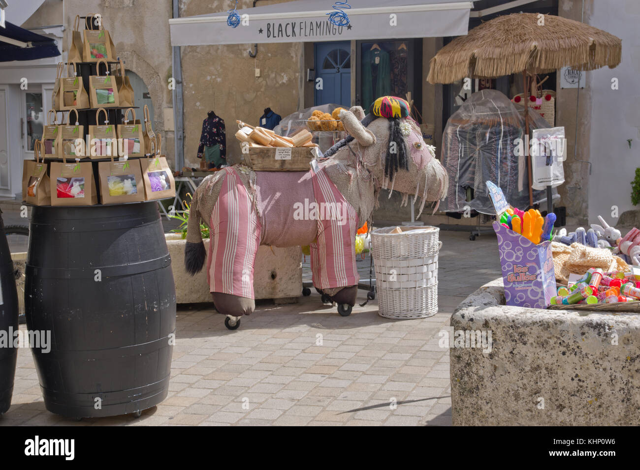 Saint-Martin-de-Ré, tourist shop Foto Stock