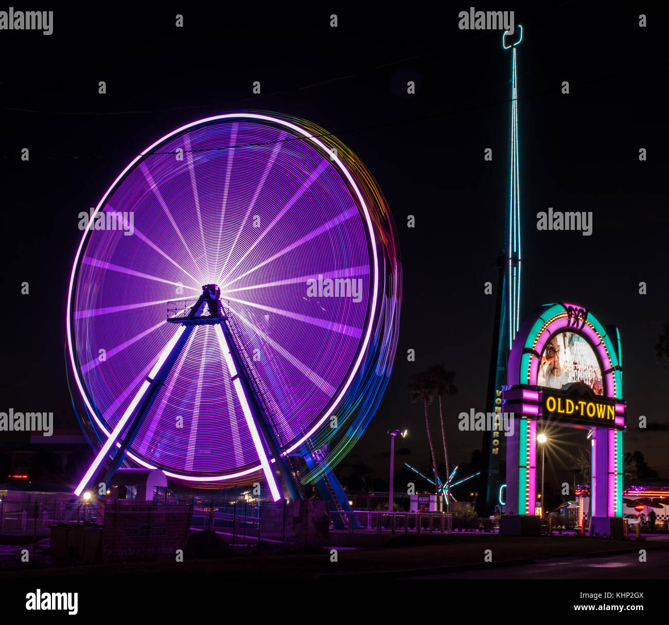 Ruota panoramica Ferris, old town kissimmee Foto Stock