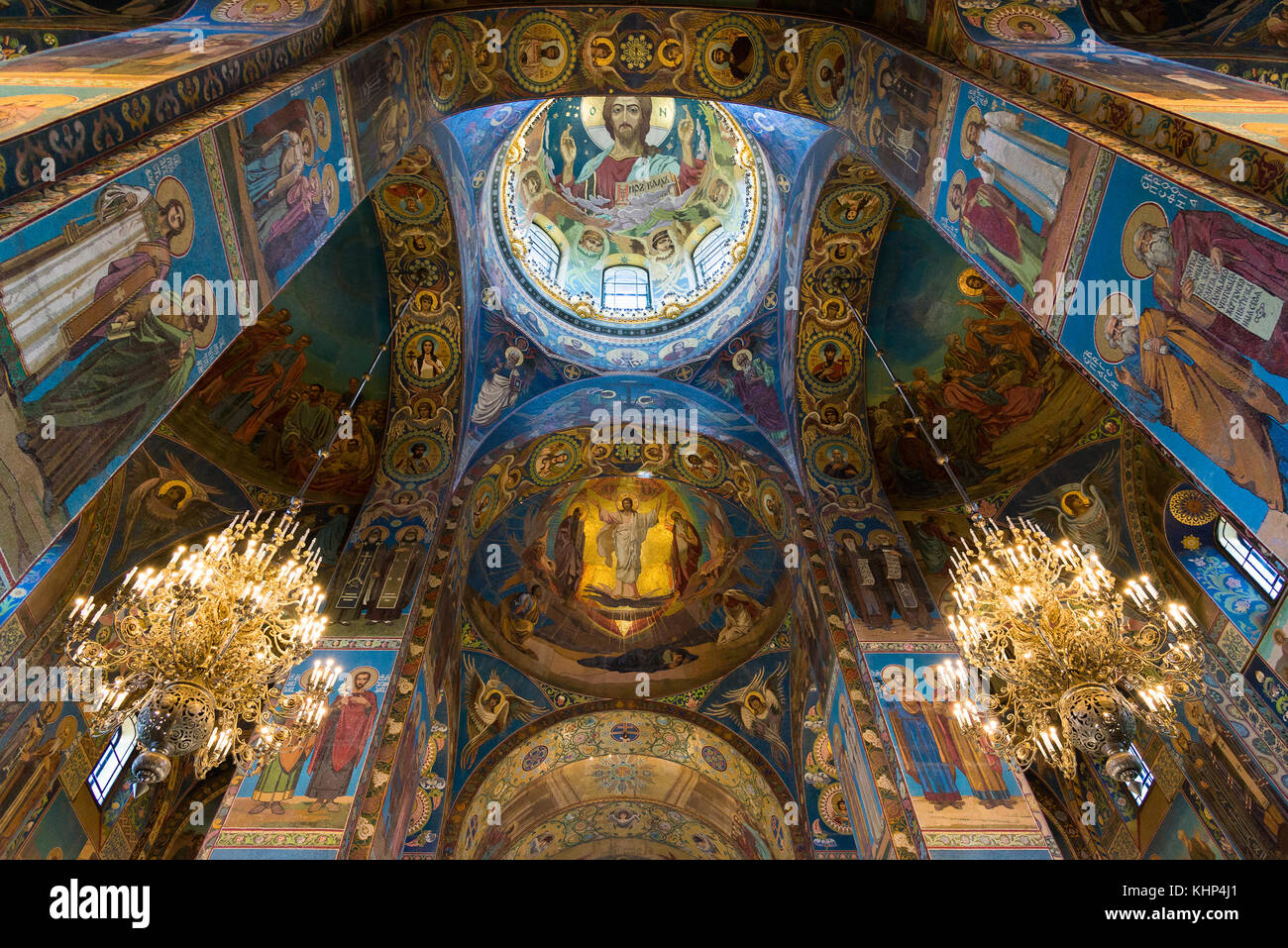 San Pietroburgo, Russia - 6 giugno 2017. interno della chiesa del Salvatore sul sangue o cattedrale della risurrezione di Cristo Foto Stock