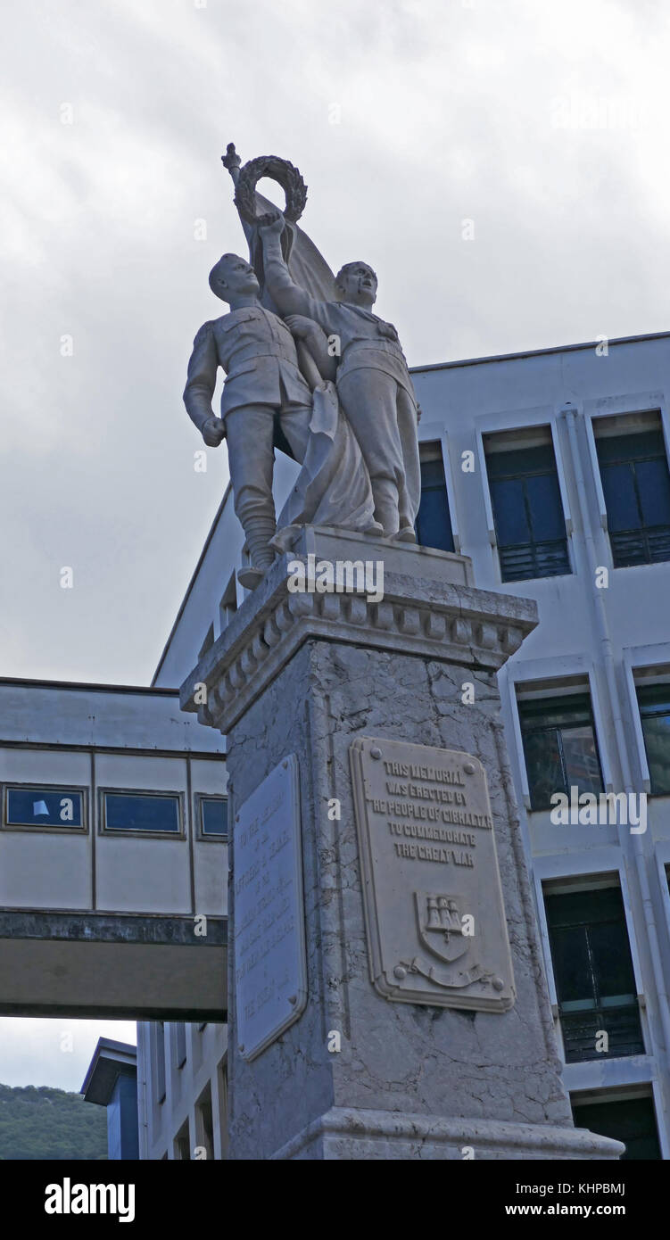 Gibilterra Memoriale di guerra Foto Stock