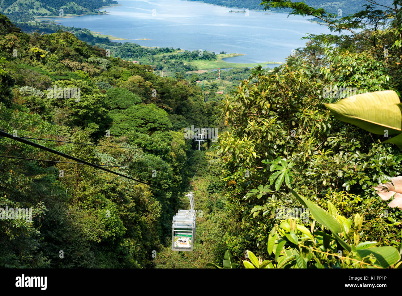 Sky Tram in Arenal Costa Rica America Centrale Foto Stock