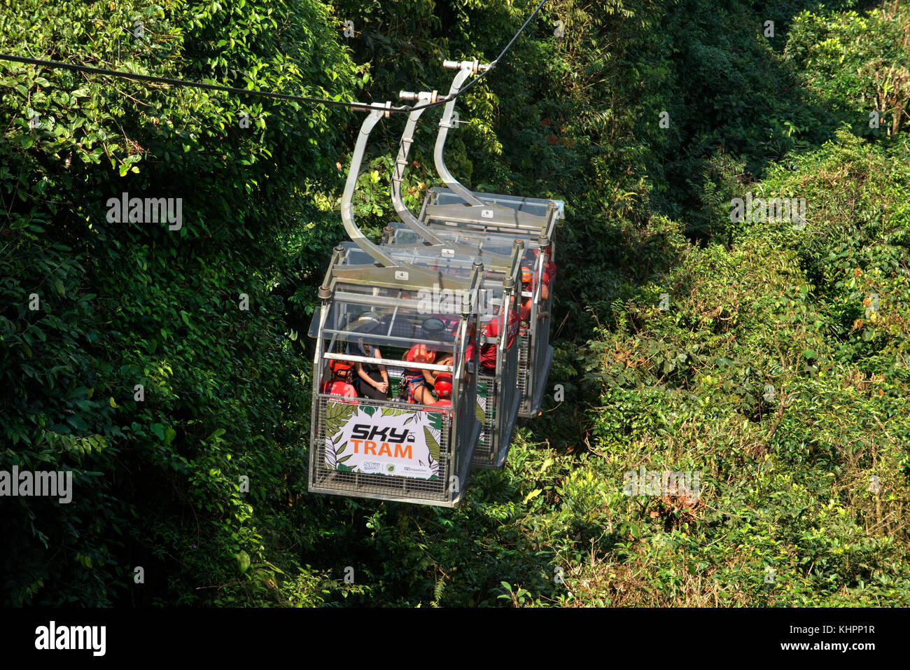 Sky Tram in Arenal Costa Rica America Centrale Foto Stock