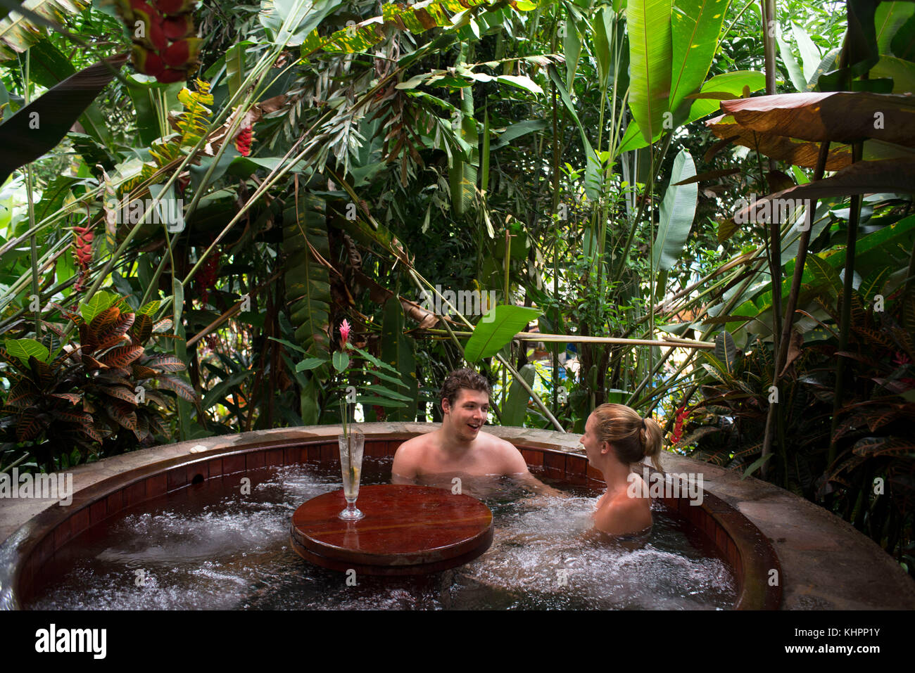 Nayara Hotel, Spa & Gardens, Oeste de Fortuna, La Fortuna de San Carlos, al Parco Nazionale del Vulcano Arenal, Costa Rica Foto Stock