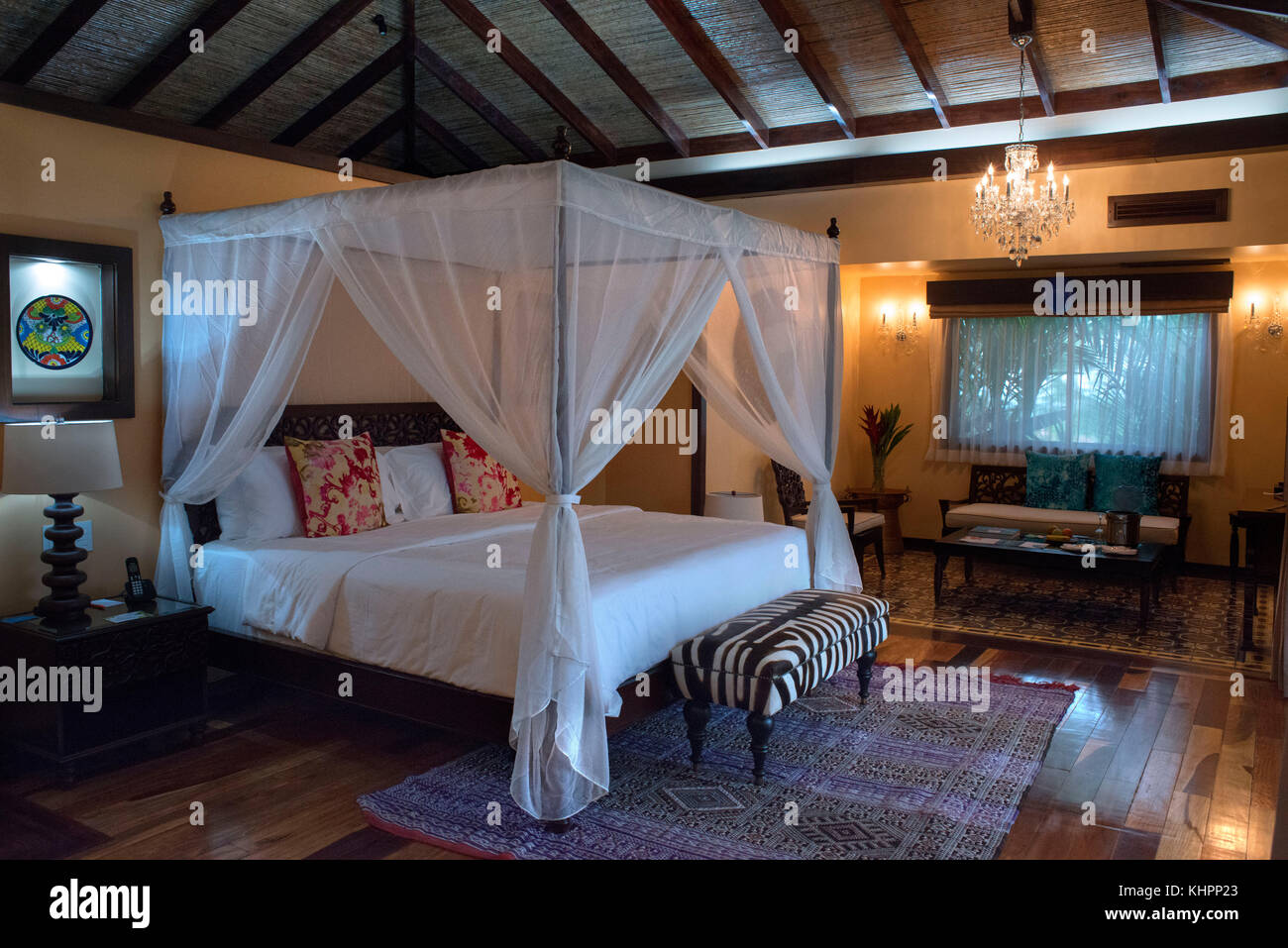 Camere presso Nayara Hotel, Spa & Gardens, Oeste de Fortuna, La Fortuna de San Carlos, al Parco Nazionale del Vulcano Arenal, Costa Rica Foto Stock