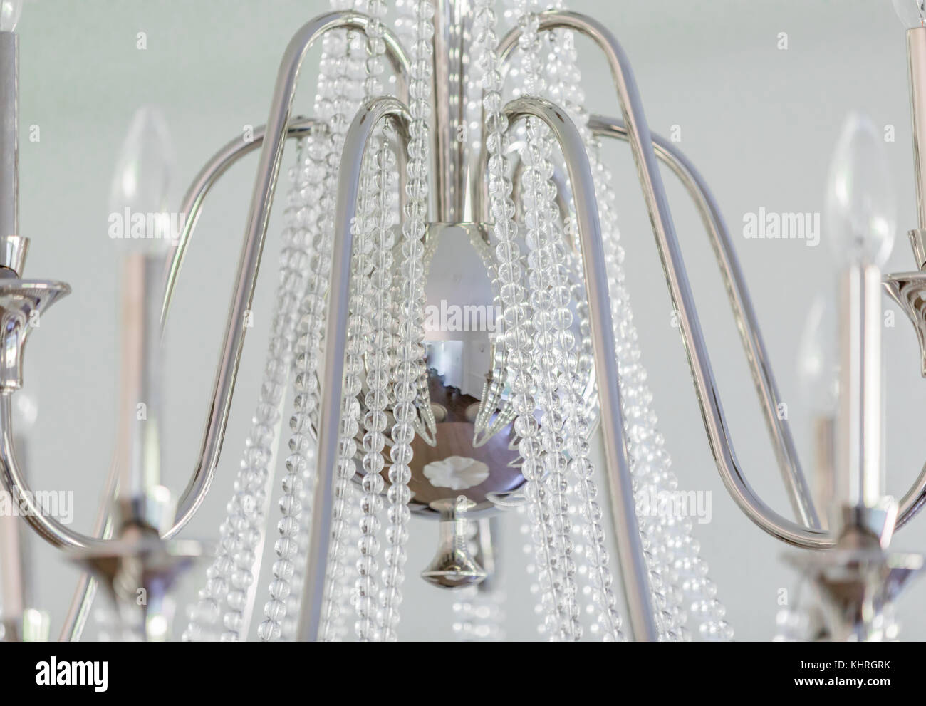Dettaglio immagine di un lampadario Foto Stock