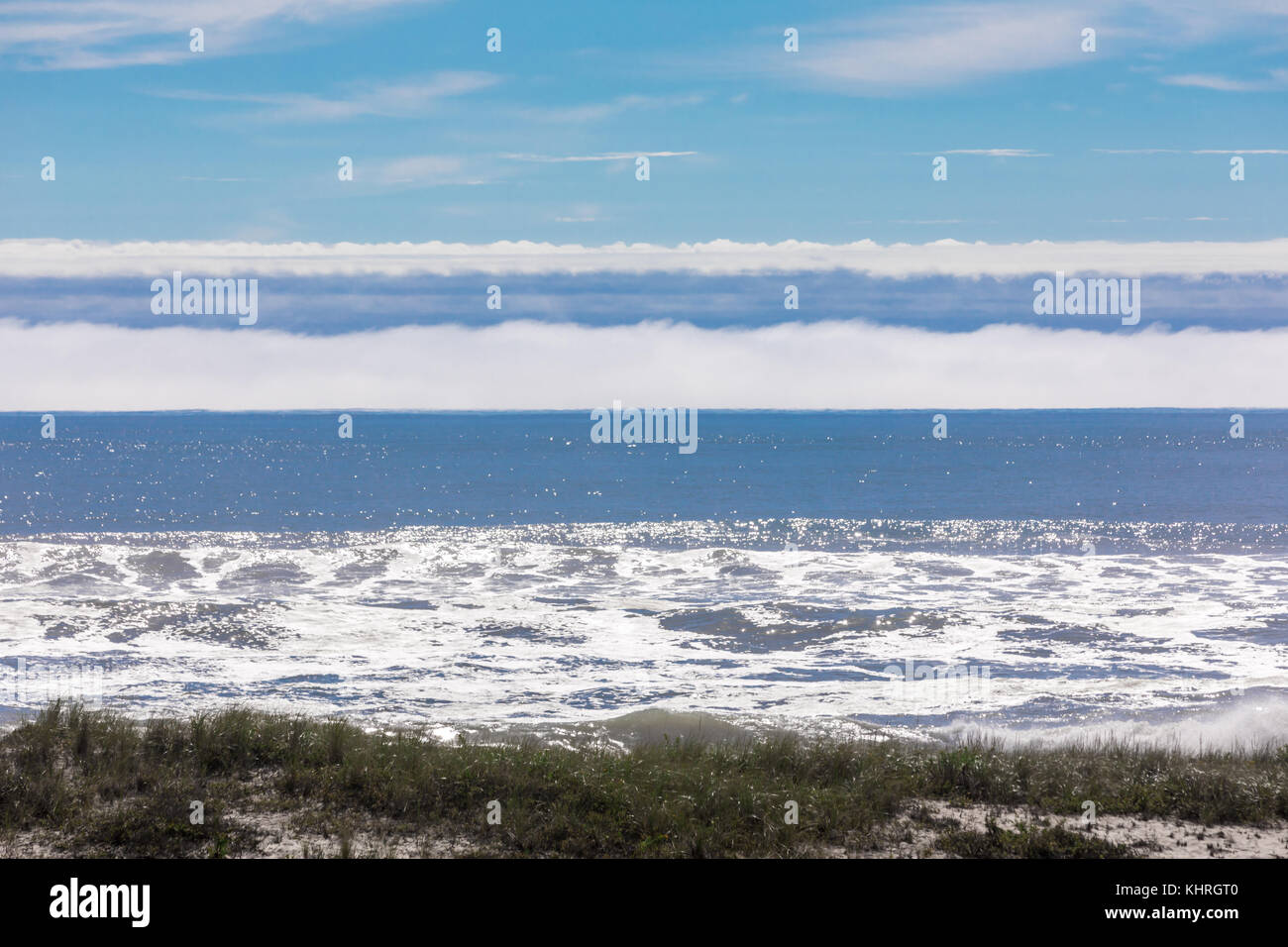 Oceano atlantico in East Hampton ny Foto Stock