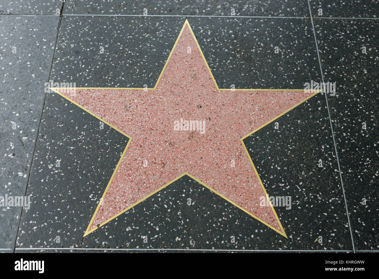 HOLLYWOOD, CA - DICEMBRE 06: Stella sulla Hollywood Walk of Fame a Hollywood, California il 6 dicembre 2016. Foto Stock