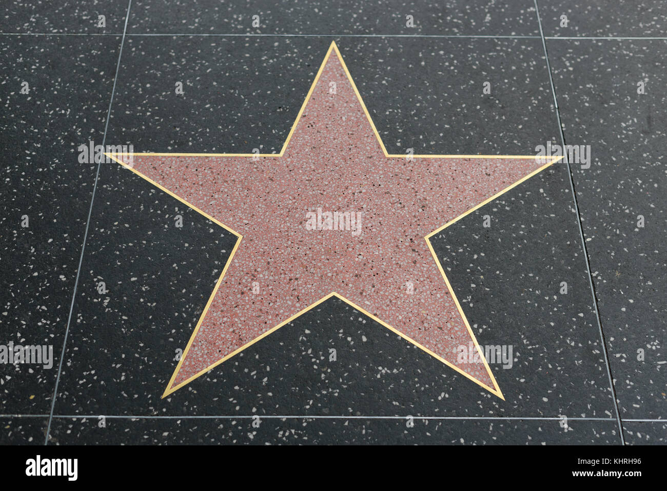 HOLLYWOOD, CA - 06 dicembre: vuota una stella sulla Hollywood Walk of Fame in Hollywood, la California il 6 dicembre 2016. Foto Stock