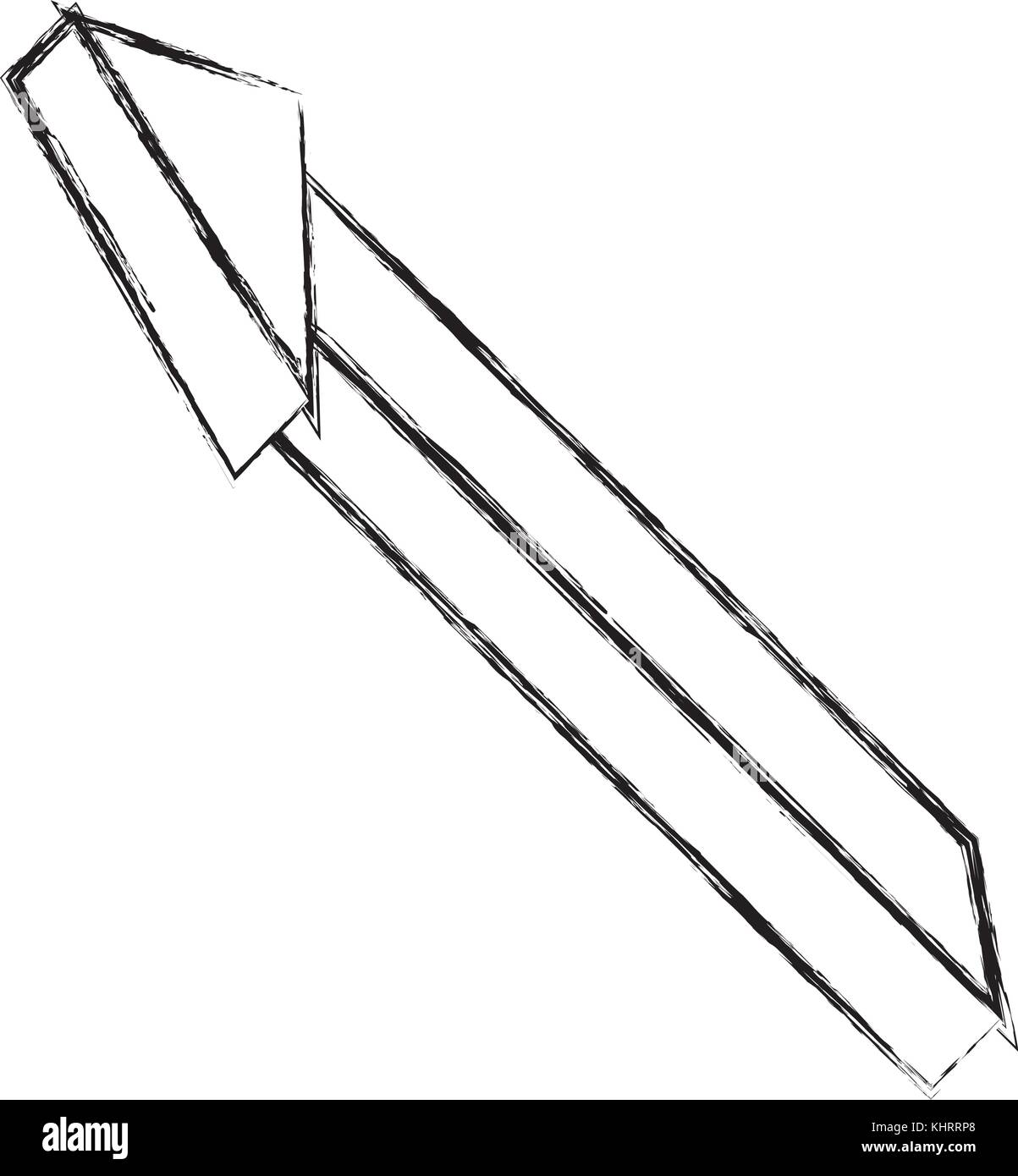 Freccia di direzione dell'icona isolato Illustrazione Vettoriale