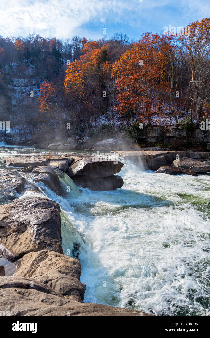 Valley Falls State Park, vicino Fairmont, West Virginia, USA Foto Stock