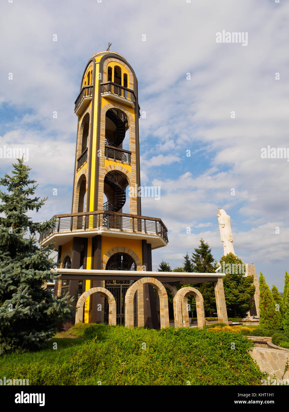 Il campanile nella città di Haskovo, Bulgaria. Foto Stock