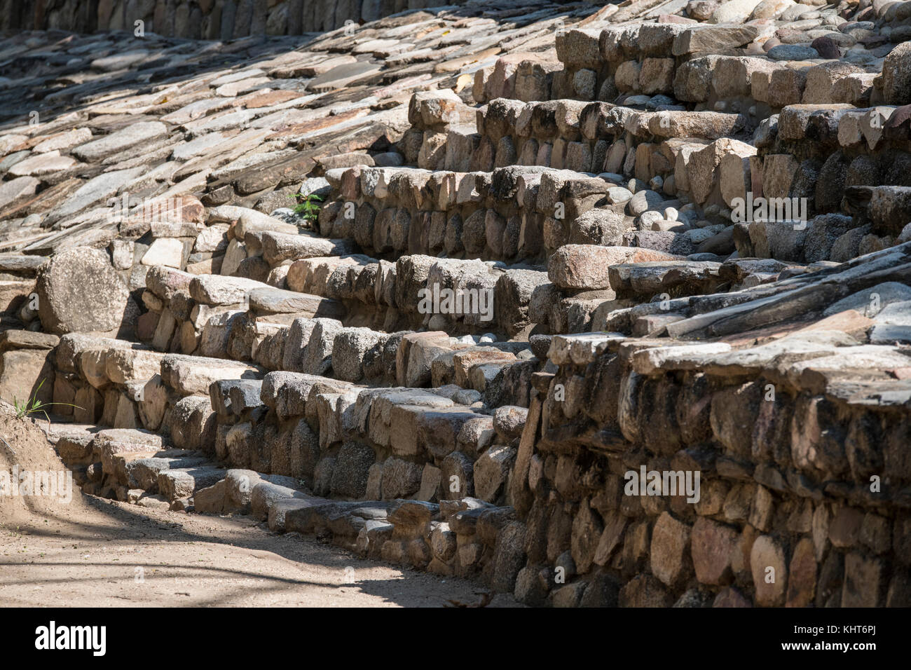 Messico, Oaxaca, Huatulco. Copalita, Parco Eco-Archeologico. Restaurati resti archeologici di antica città di Copalitan, occupati da Zapotec e. Foto Stock