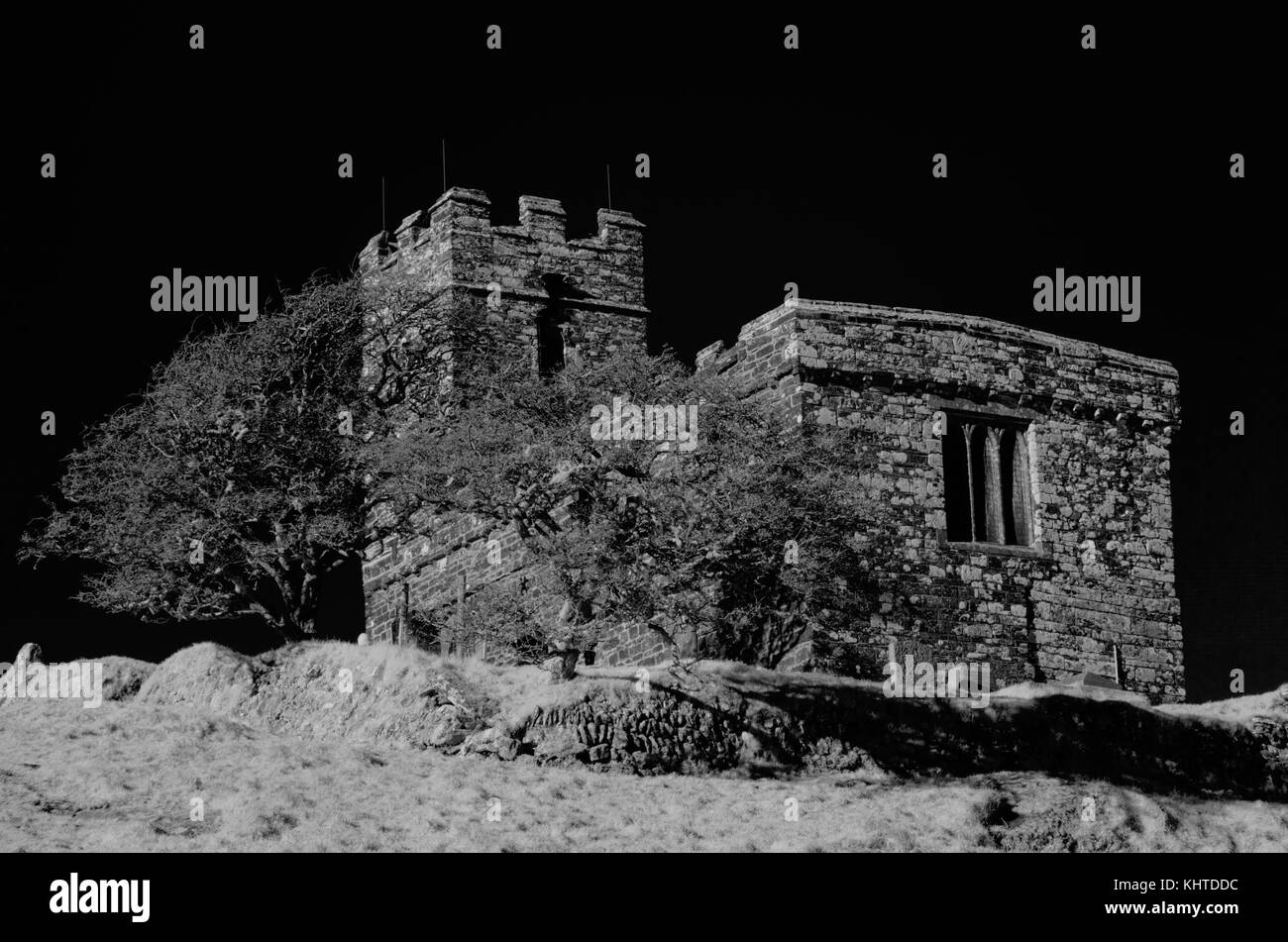 St Michaels Chiesa Brentor, Devon Foto Stock