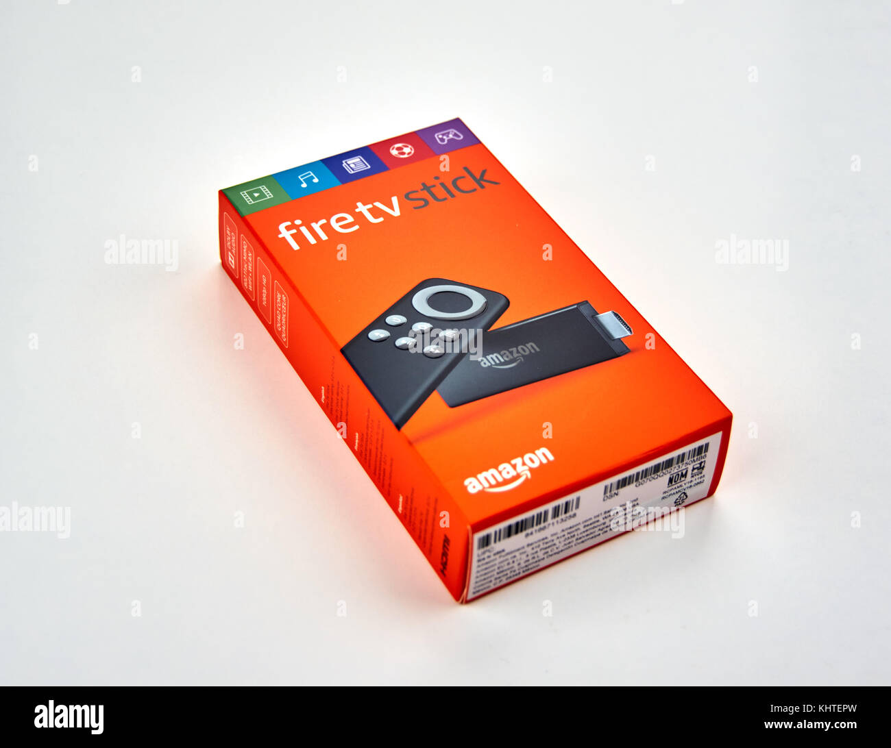 Montreal, Canada - 7 novembre 2017: amazon fire tv stick. Amazon fire tv stick è una versione economica in un hdmi-stick formato di Amazon fire tv, androi Foto Stock