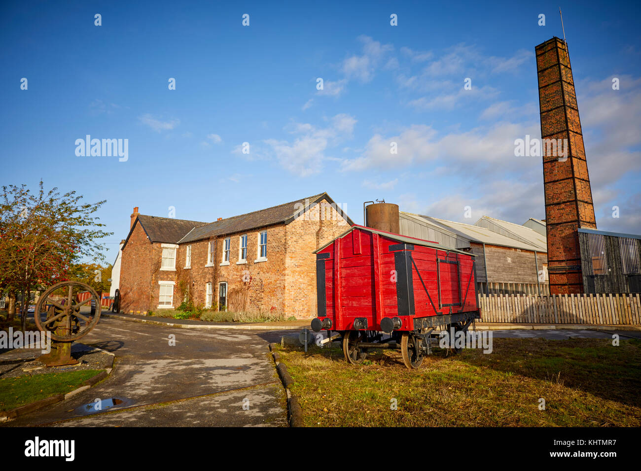 In autunno la Lion opere di sale è l'ultima rimanendo aperta pan saline in Marston, vicino a Northwich, Cheshire, Foto Stock