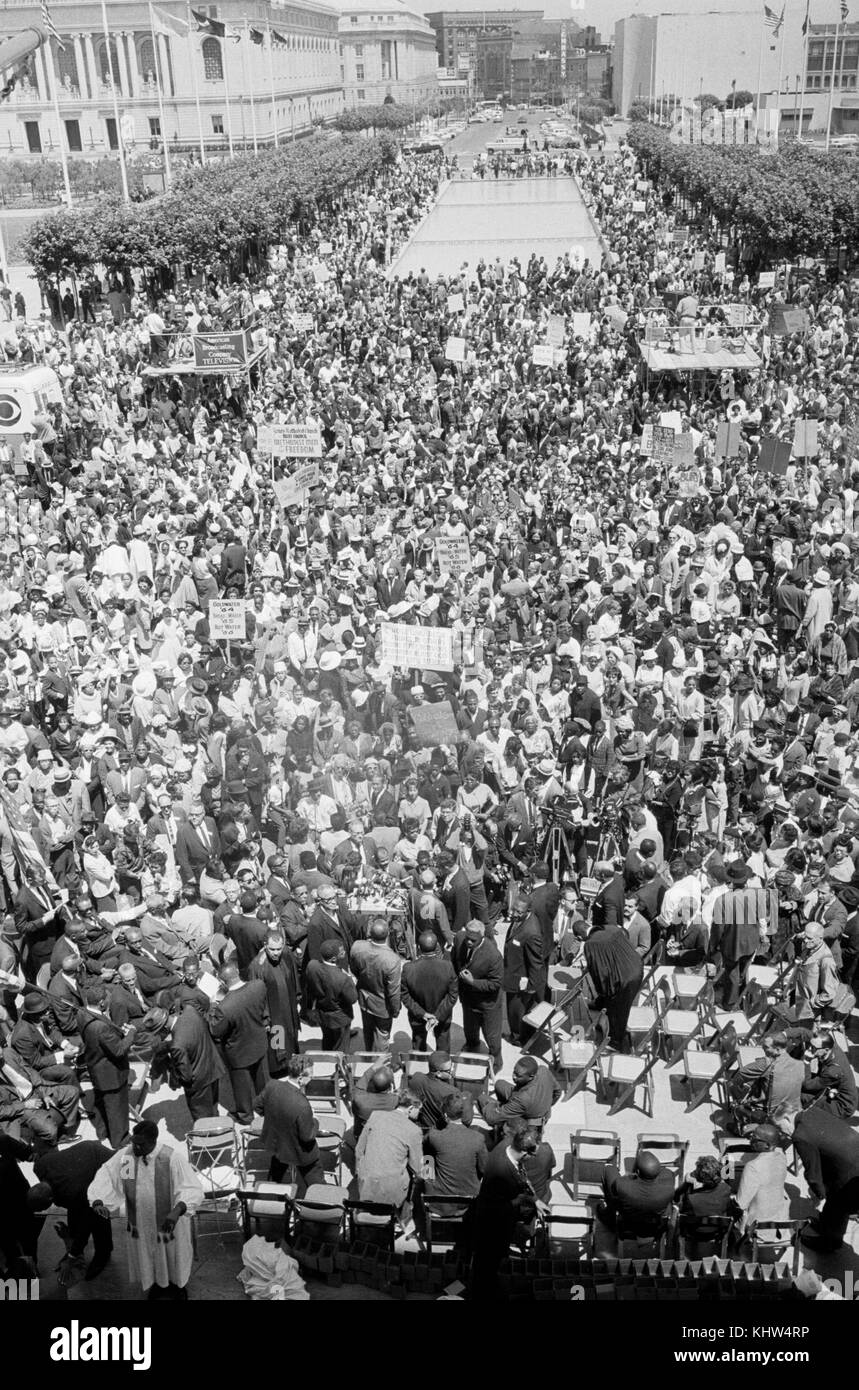 Fotografia scattata di diritti civili sfilata che si svolge durante la Convention Nazionale Repubblicana. In data xx secolo Foto Stock