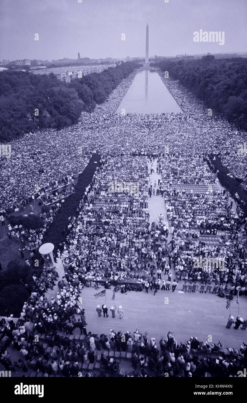 Fotografia scattata durante un diritto civile marzo su Washington. In data xx secolo Foto Stock