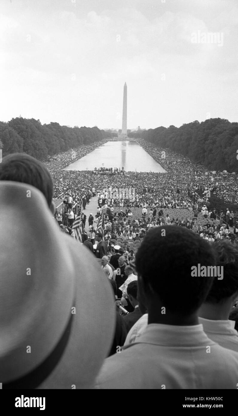 Fotografia scattata durante un diritto civile marzo su Washington. In data xx secolo Foto Stock