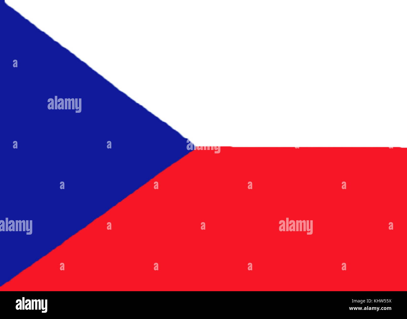 Illustrazione raffigurante la Nazionale e Merchant bandiera della Cecoslovacchia. In data xx secolo Foto Stock