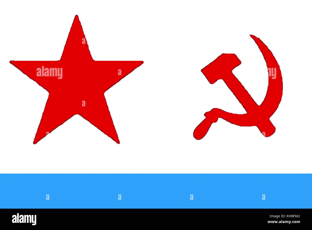 Illustrazione raffigurante l'alfiere del russo federativa sovietica Repubblica Socialista. In data xx secolo Foto Stock