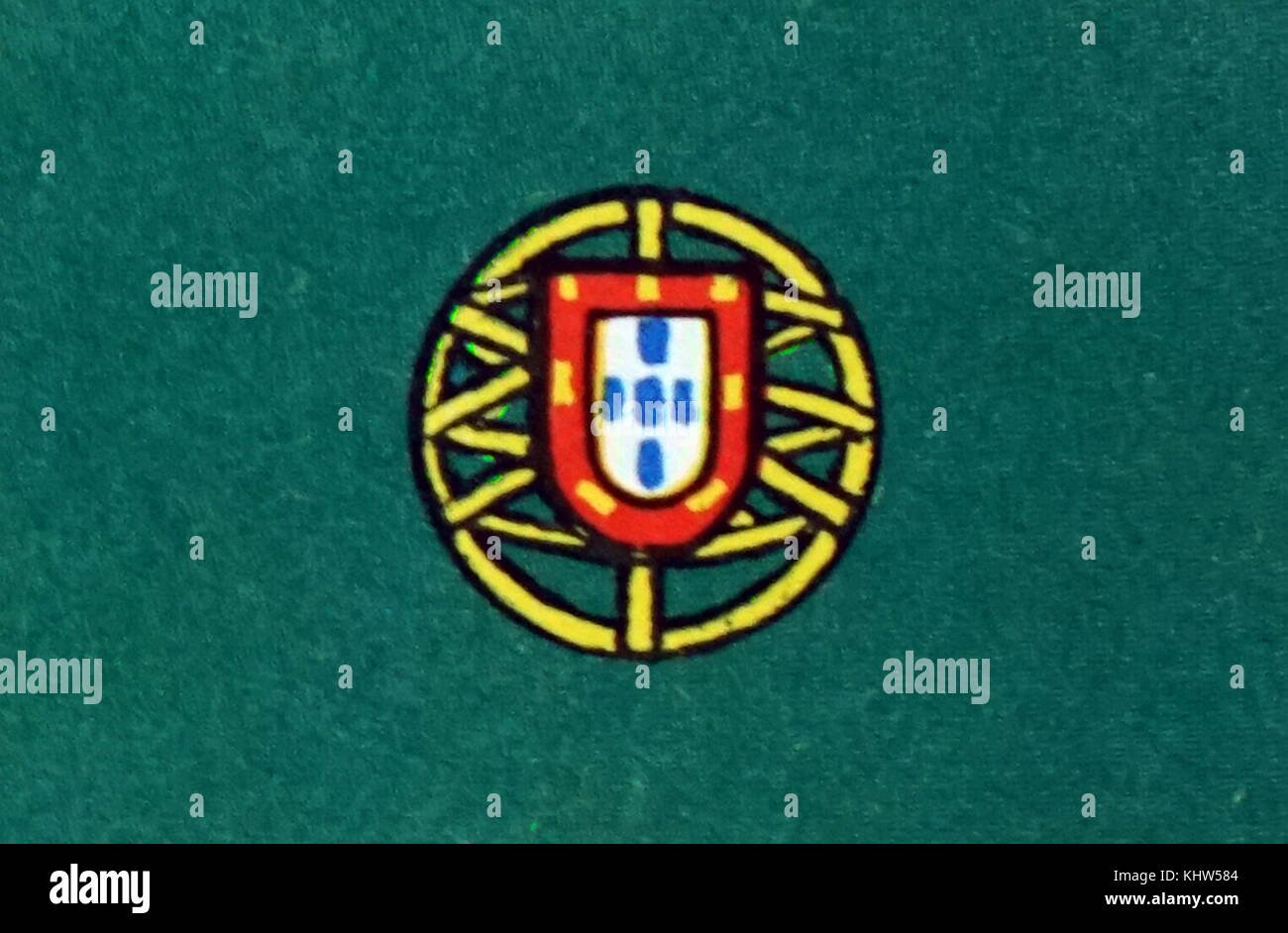 Immagine che ritrae il Presidente della bandiera del Portogallo. In data xx secolo Foto Stock