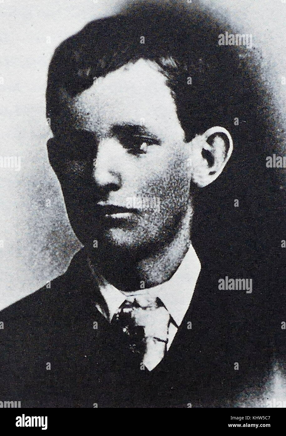 Ritratto fotografico di Tom McCoy, un detective di Pinkerton. Datata del XIX secolo Foto Stock