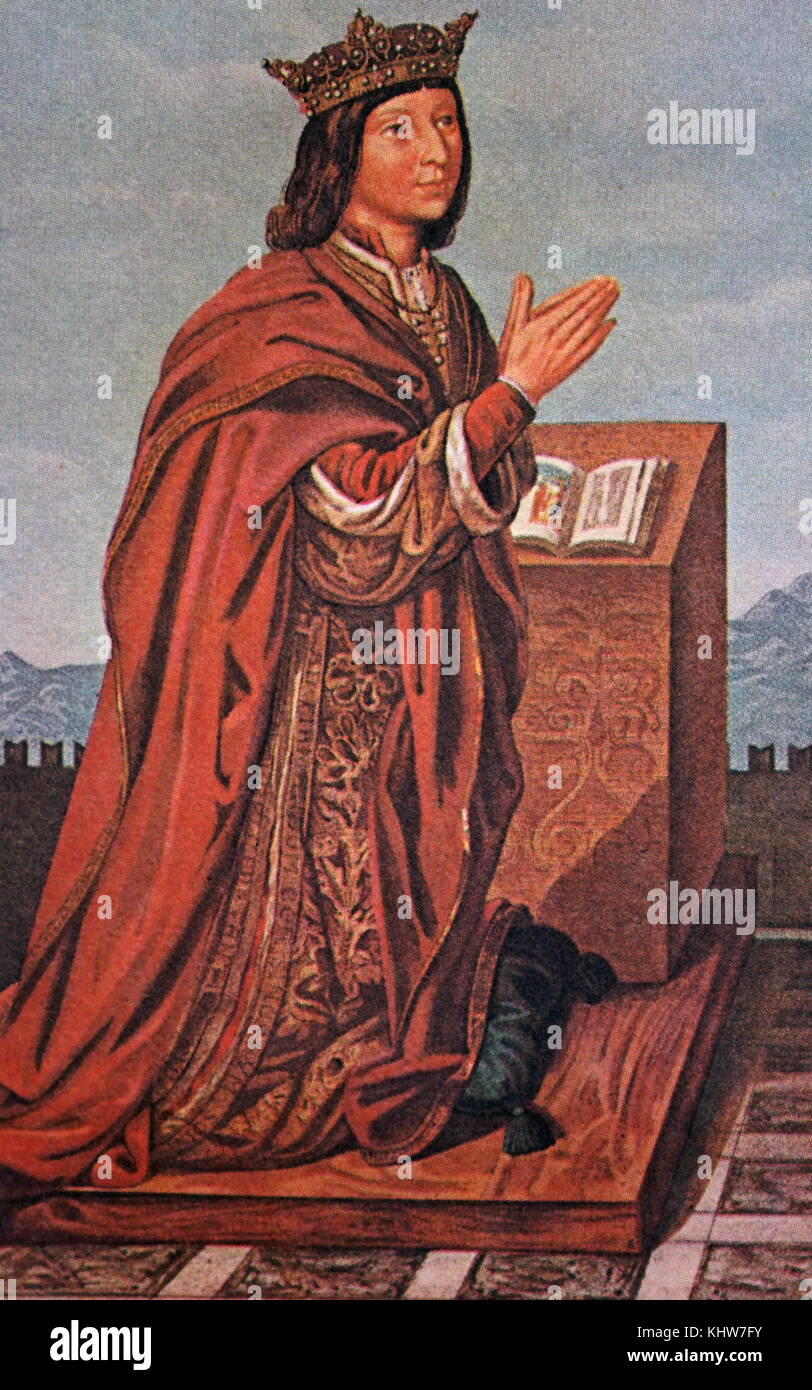 Ritratto di Ferdinando II di Aragona (152-1516) Re di Sicilia e re di Aragona. Datata XVI Secolo Foto Stock
