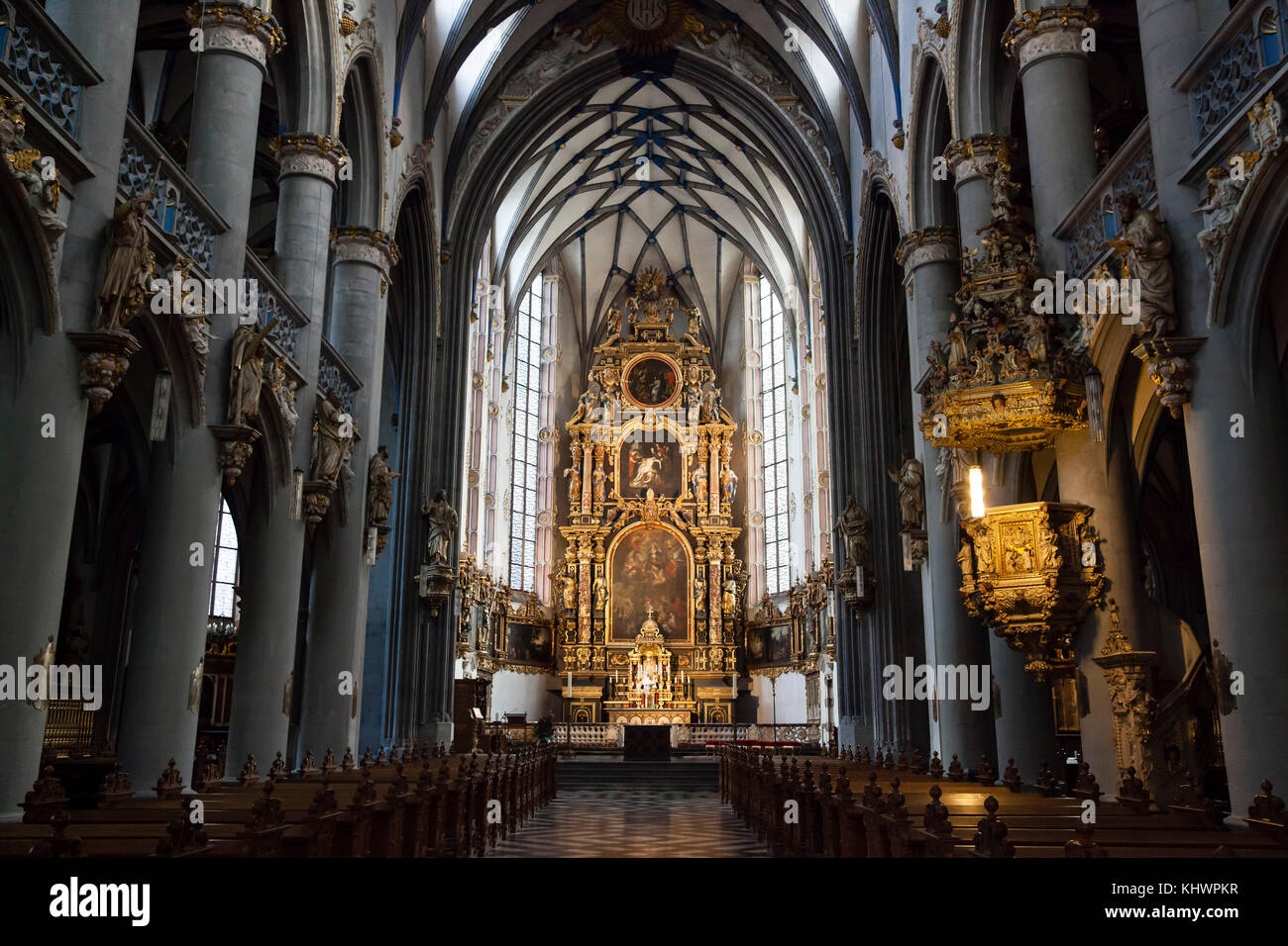 Germania, Colonia, la chiesa gesuita in stile barocco di S. Mariae Himmelfahrt. Deutschland, Koeln, die fruehbarocke Jesuitenkirche St. Mariae Himmelfahrt. Foto Stock