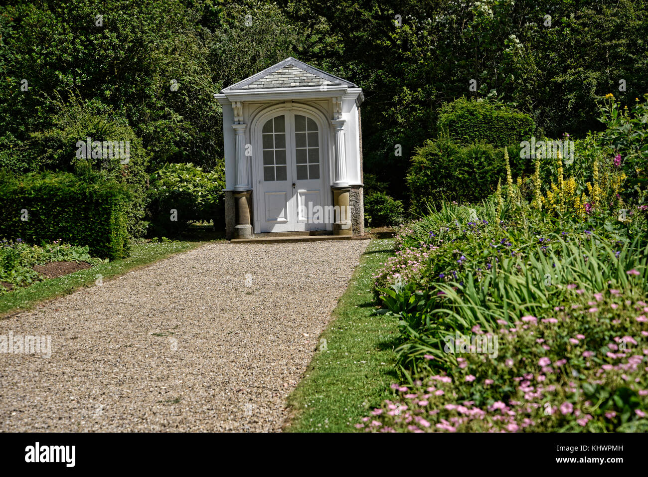 Summerhouse a Lotherton Hall una bella casa di campagna e giardino vicino a Leeds in West Yorkshire che non è National Trust Foto Stock