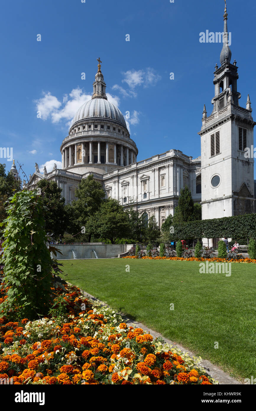 La Cattedrale di St Paul, Londra, Regno Unito Foto Stock