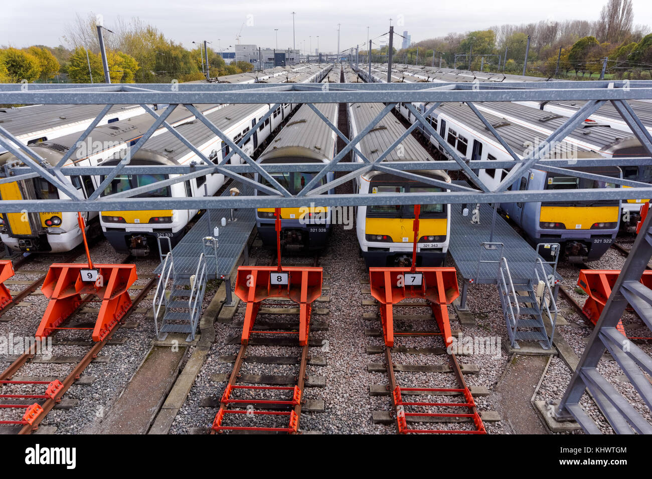 Temple Mills Depot, Londra Inghilterra Regno Unito Regno Unito Foto Stock
